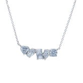 18 Karat Weissgold Collier-Halskette